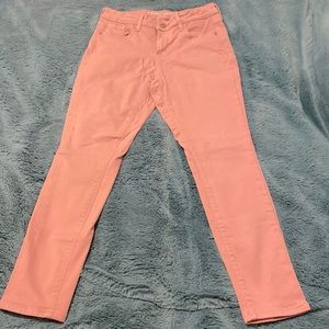 Old Navy mid rise Rockstar super skinny pink jeans. 25 inch inseam.